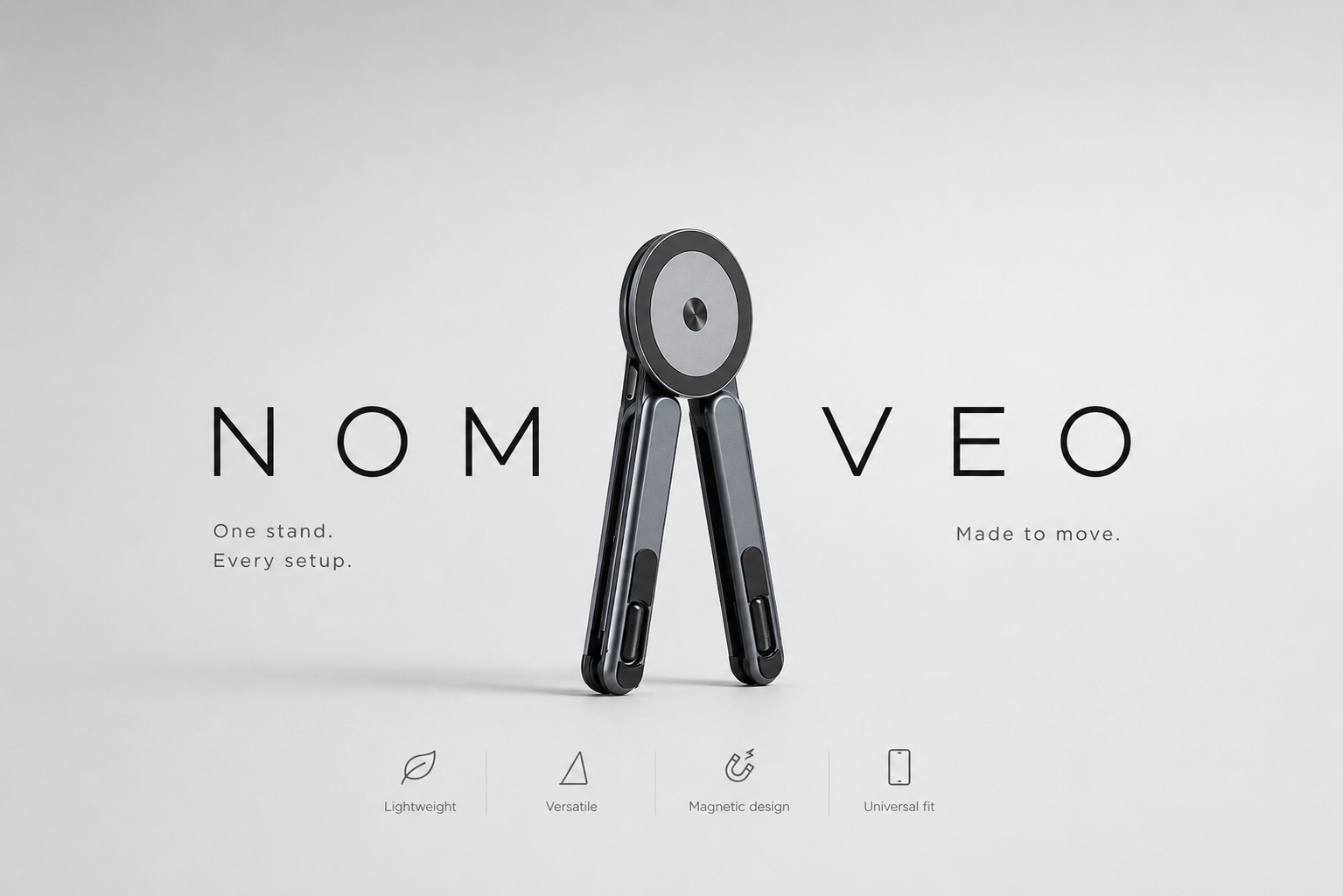Nomaveo multi-purpose magnetic stand folded